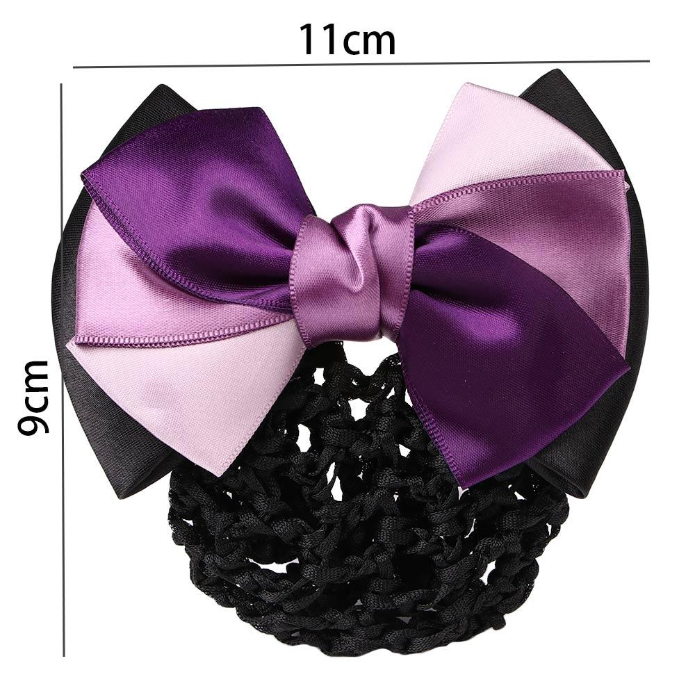 Nurses Bowknot Bowknot Ribbon Satin Hair Accessories Bun Net Snood Bun Maker Occupation Headdresses