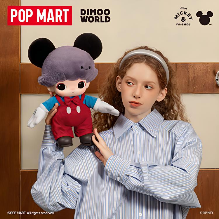 New POP MART Dimoo World X Disney Series Mickey Vinyl Plush Bag PPMT-2503-0018