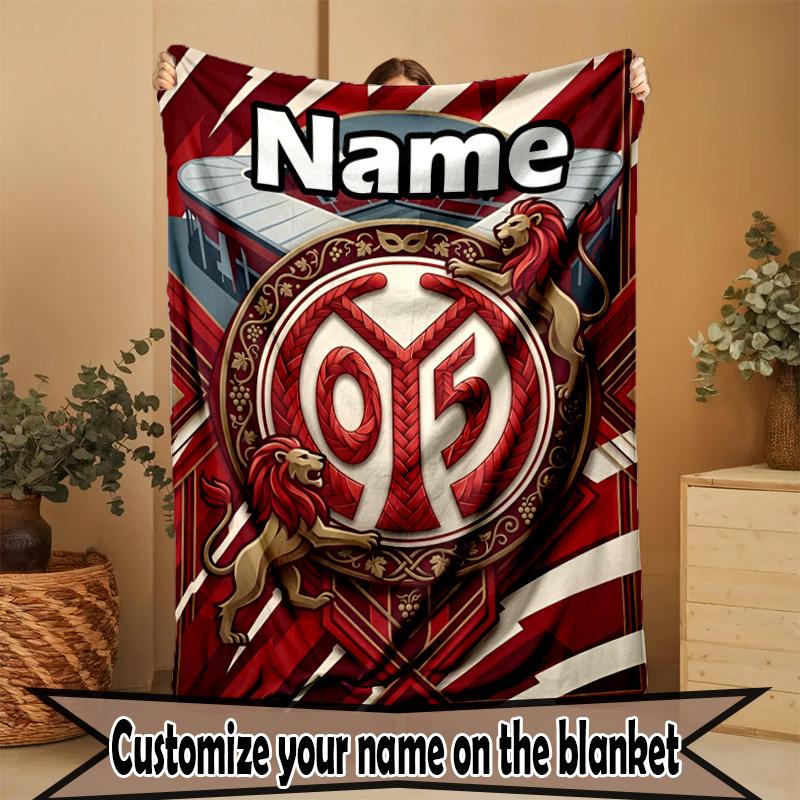 Custom Name Personalized 05 1FSV Mainz 05 Print Blanket, Home Decor, Bedroom, Sofa, Camping, Couch, Gifts for Birthday ChristmasEnthusiasts