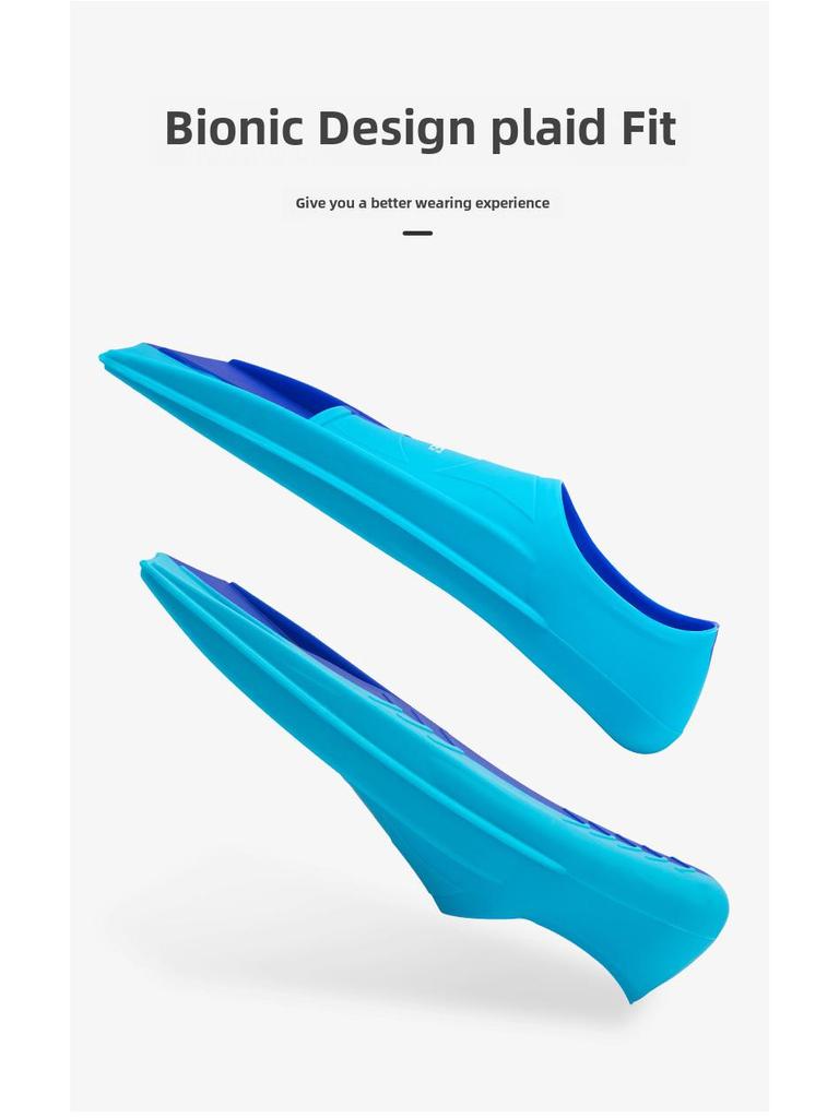 Unisex Silikon Kurze Schwimmflossen für Freistil und Brustschwimmen – Leichte Trainingsausrüstung für Erwachsene und Kinder.