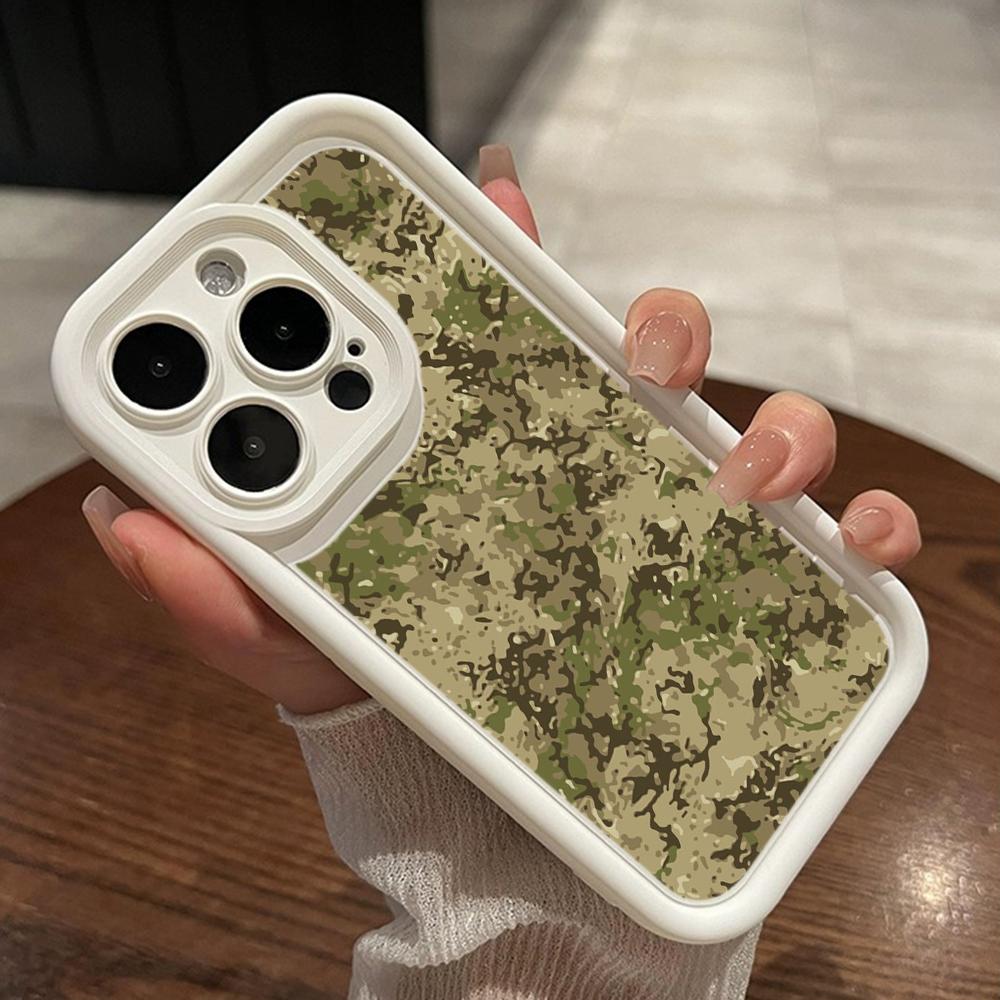 LZ6 Camouflage Camo Design Silicone Phone Case for Xiaomi 11 Lite 5G 14T Redmi 14C 13C A3 Note 12 11 9 10 13 Pro Plus Shockproof Back Cover