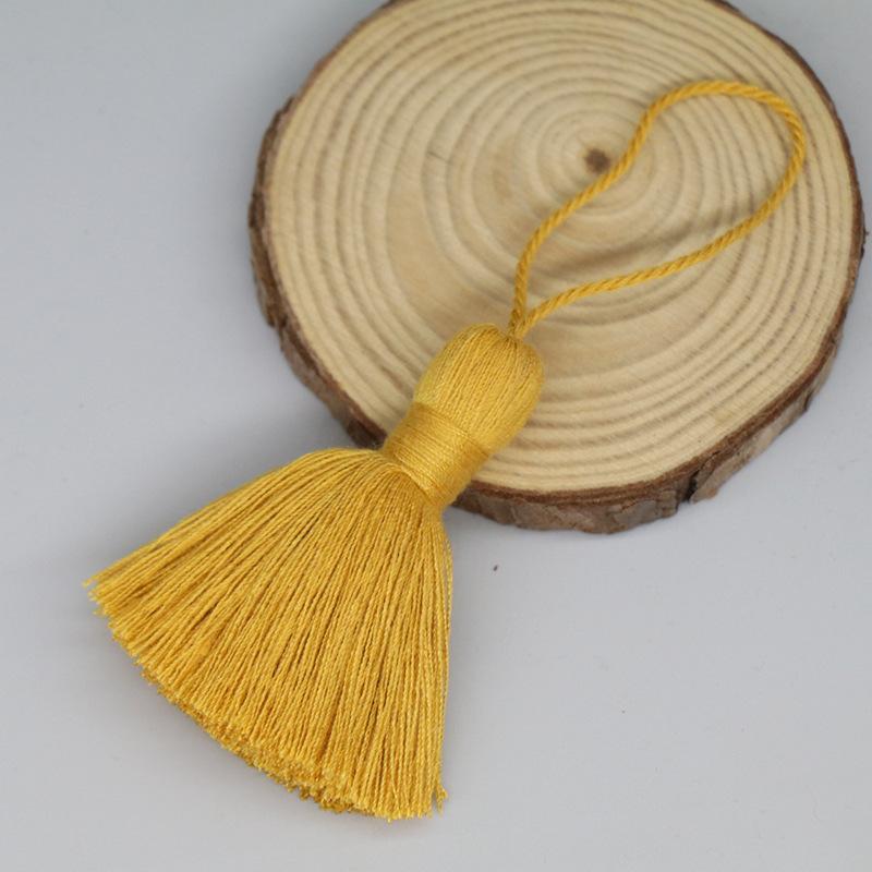 2pcs Cute Bobble Tassels 8cm Colorful Polyester Thread Tassels DIY Handicrafts Bag Garment Ornaments