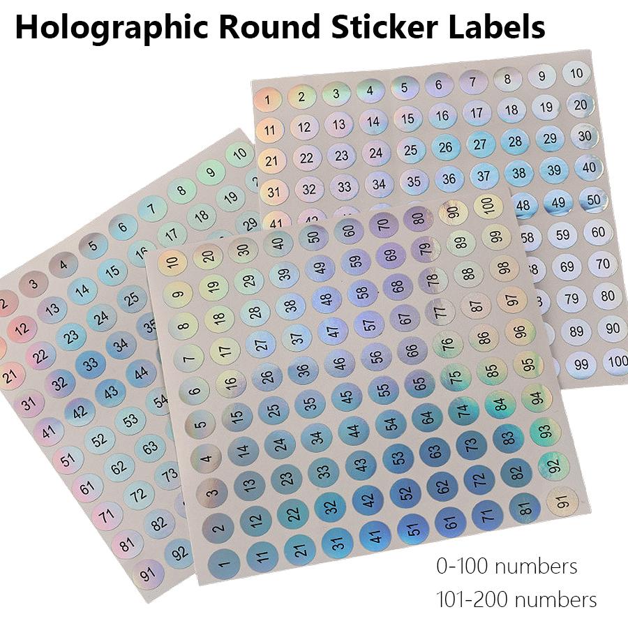 5 Sheets Waterproof Nail Polish Number Stickers Labels for Gel Lacquer Lipstick Bottles & Tips Manicure Display Marking Tool