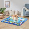 Water Mat For Cats 25.98x18.5 Inches Inflatable Pet Water Sensory Mat Interactive Cooling Cushion Non-Slip Tray Scratcher Toy
