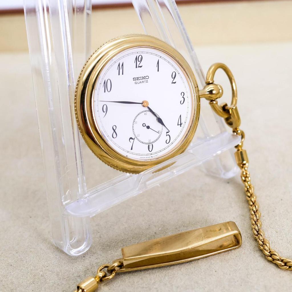 [USED] Working SEIKO Pocket Watch SGP30 Small Second Quartz 2205