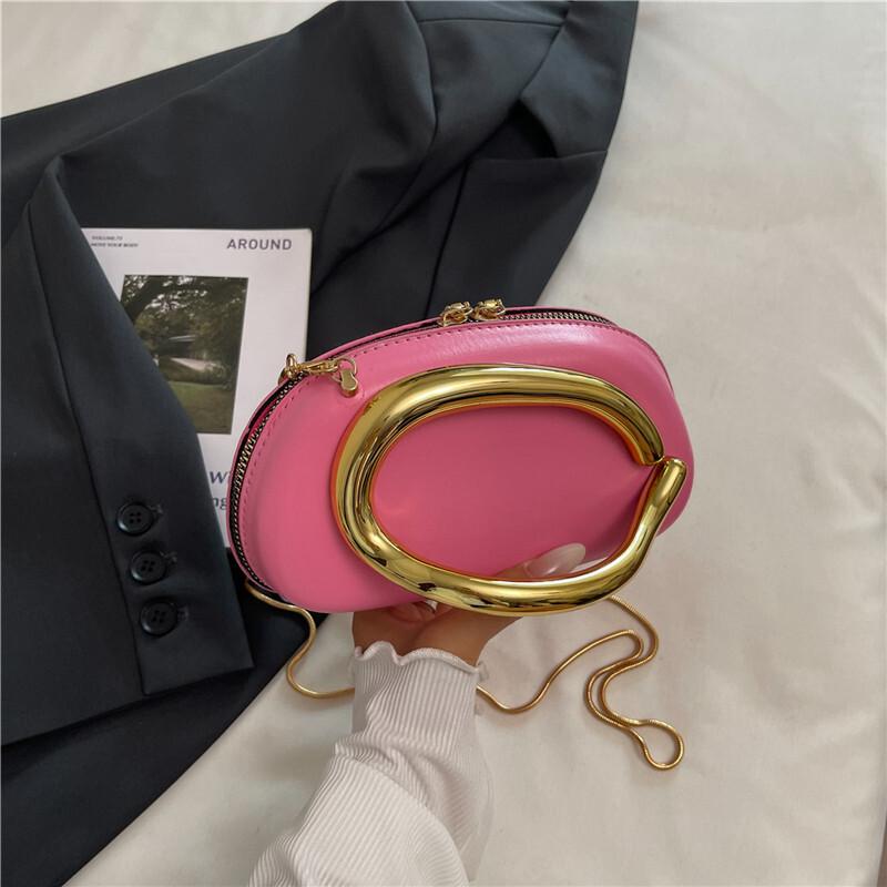 2026 Hot Sale Trendy Fashionable Crossbody Chain Bag Evening Bag Mini Bag Vintage Metal Handle Chain Shoulder Bags For Lady
