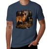 Wild Deer TShirt Simple Solid Color Crew Neck Tee