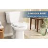 SAMODRA Ultra Slim Bidet Attachment for Toilet Seat - Dual Nozzle, Adjustable Water Pressure, Non-Electric Ass Sprayer