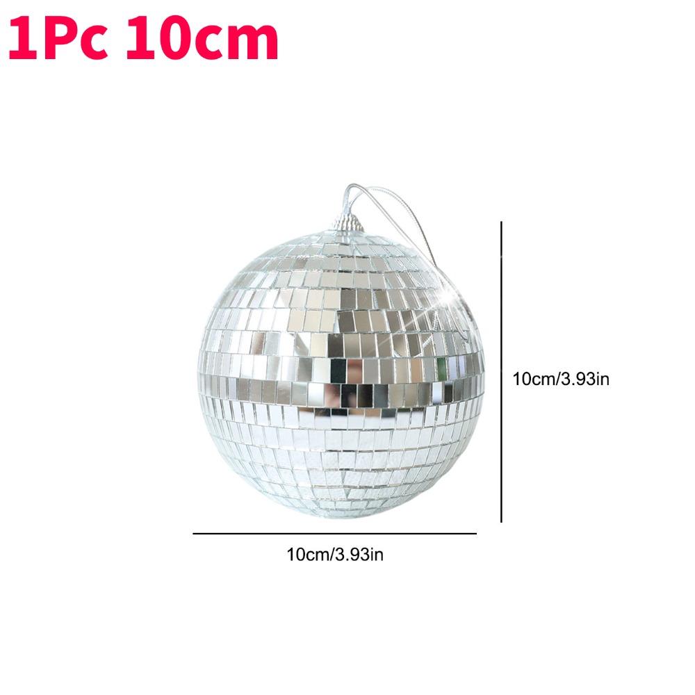 4/6/10cm Mirror Disco Ball Party Shining Ball Christmas Decoration Laser Reflective Glass Disco Ball Xmas Tree Ornament