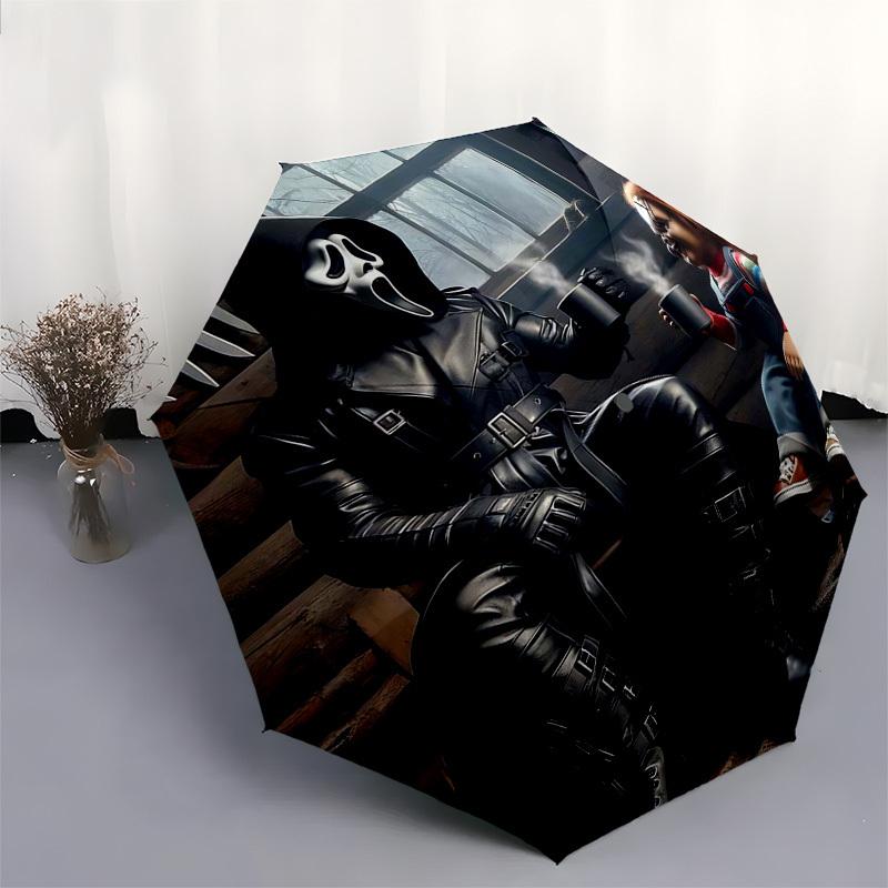 1pc Sonic the Hedgehog Automatic Opening Folding Umbrella, 8 Bone Iron Frame, Portable Design for Outdoor Use, Ideal Gift for Fans, Travelers, Everyda