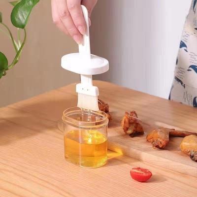 Conjunto de escovas para garrafas de óleo, utensílios de cozinha domésticos, de silicone resistente a altas temperaturas, para molho de óleo de churrasco