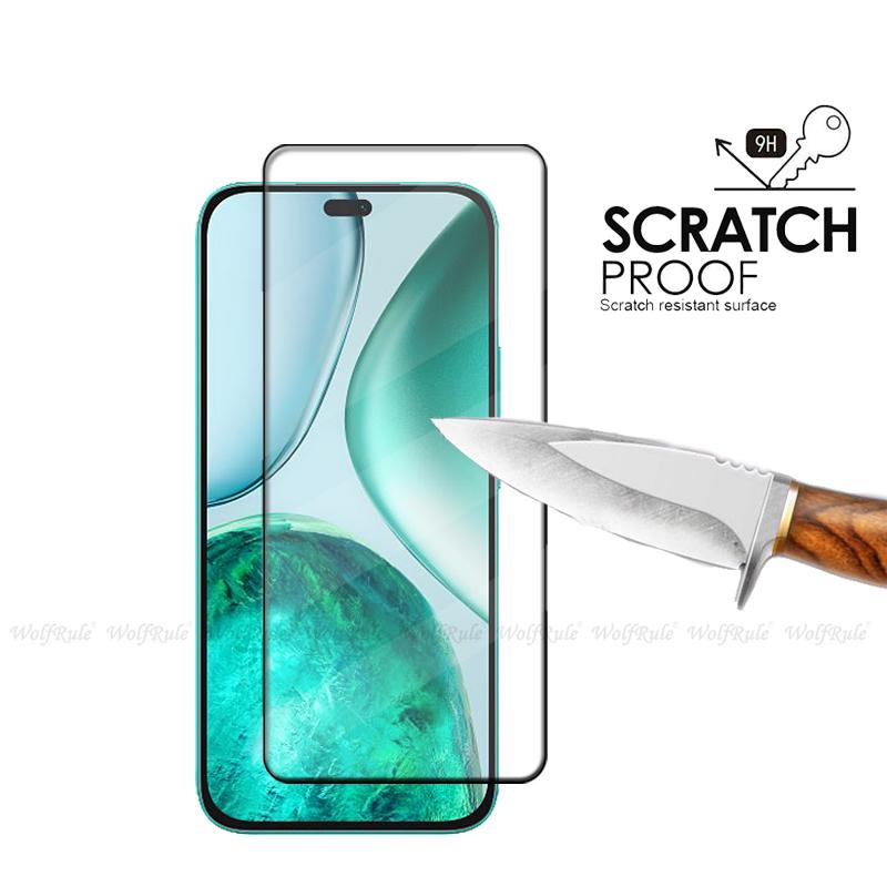 1/2/3/4pcs For Huawei Honor X8C Glass Honor X8C Tempered Glass 9H HD Phone Protective Full Cover Glue Screen Protector Honor X8C