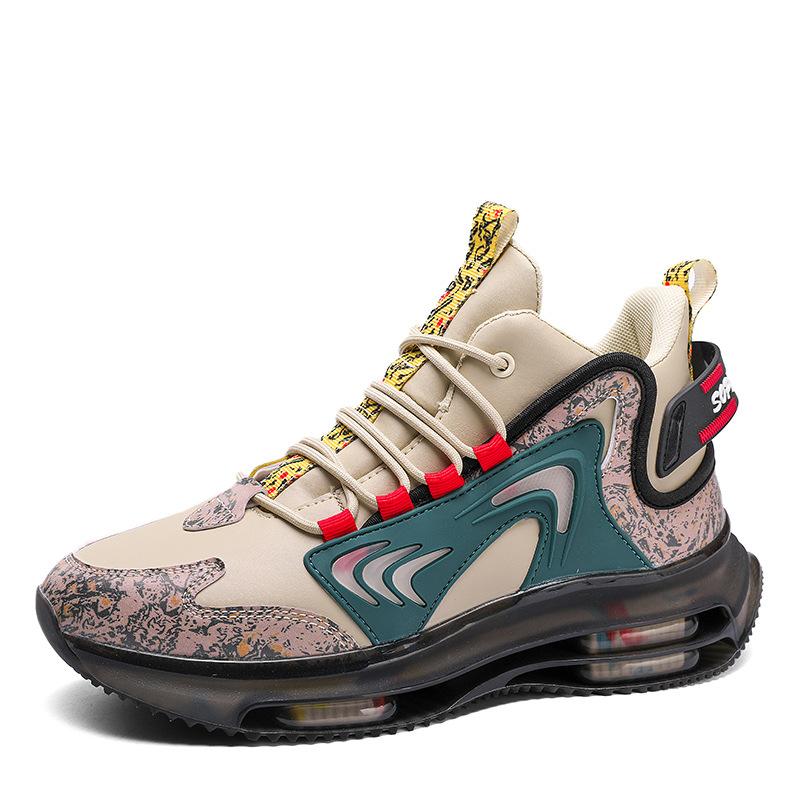 

Обувь Мужская обувь Four Seasons TPU Popcorn Sneaker Youth High-Top Combat Basketball Shoes Fashion Shoes 44