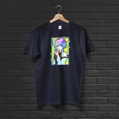 Lucy Night City T-Shirt Anime Graphic Tee Mens Unisex