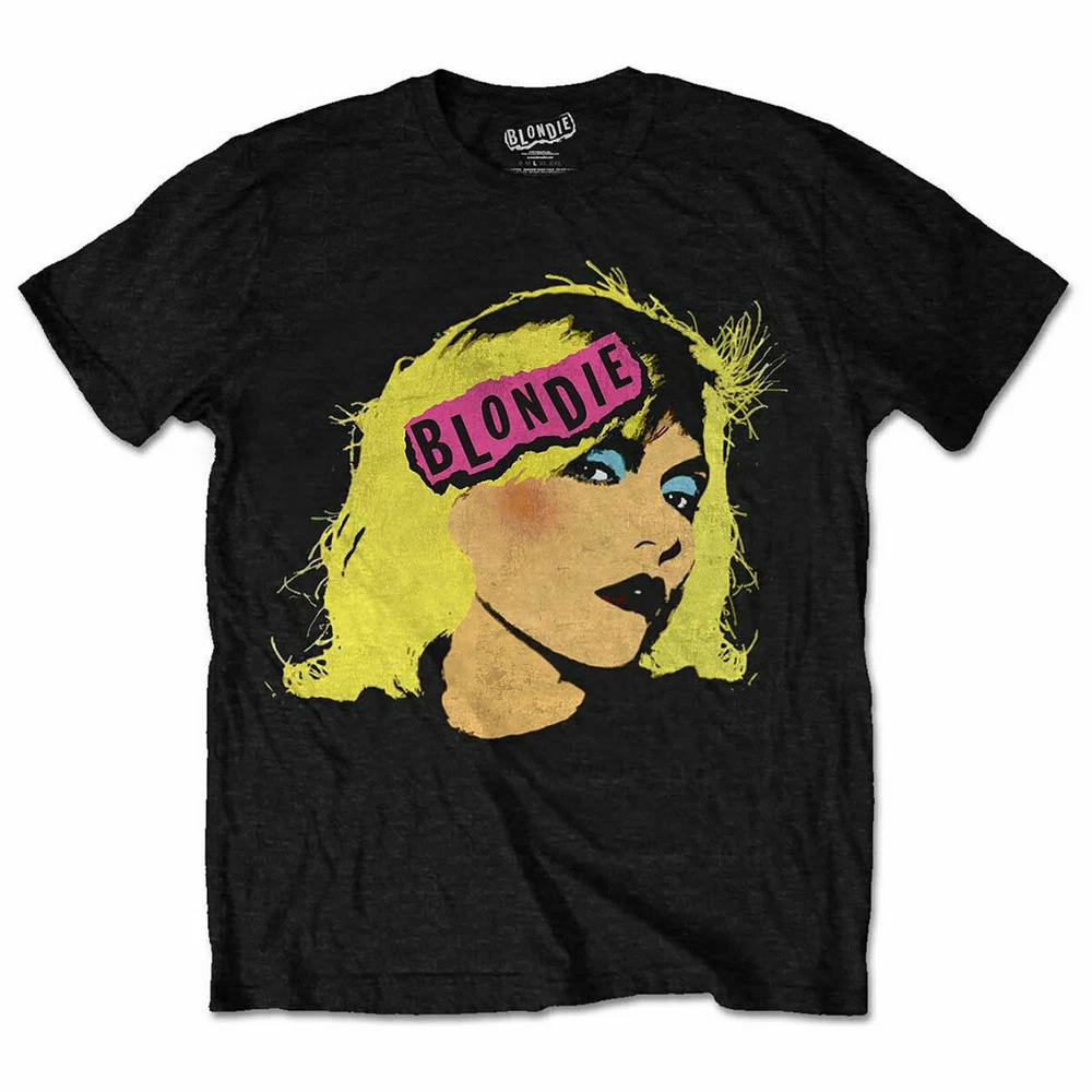 Official Blondie T Shirt Punk Logo Unisexs Rock Metal Debbie Harry New 2XL