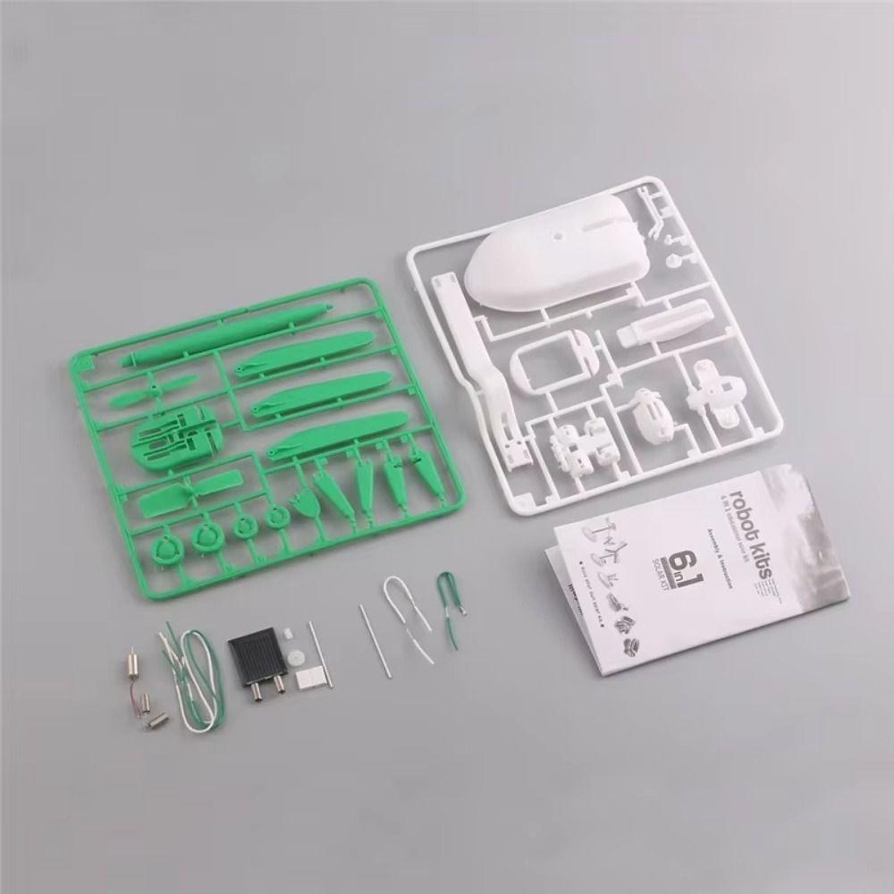 Renewable Energy Solar Power Robot 6-In-1 Science Toy Solar Panels Assembling Ship Fan  Lab DIY