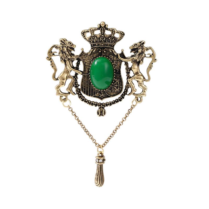 Baroque Palace High-end Chain Tassel British High-end Ancient Ladies Brooch