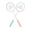Eisenlegierung Badminton Schläger Mit 3 Nylon Federbällen/1 Tragetasche Für Anfänger Langlebiges Badminton Set Sport Fitnessgeräte