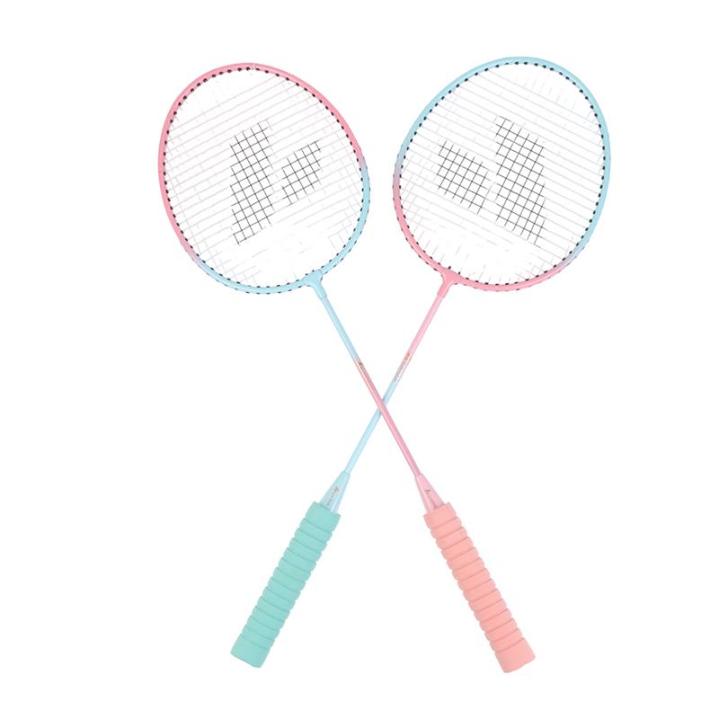 Eisenlegierung Badminton Schläger Mit 3 Nylon Federbällen/1 Tragetasche Für Anfänger Langlebiges Badminton Set Sport Fitnessgeräte