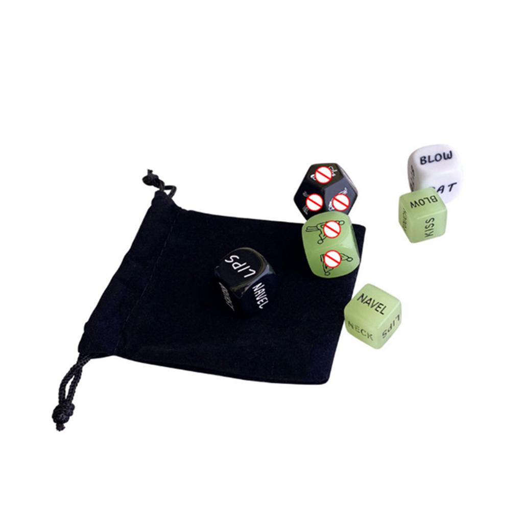 Conjunto de dados para adultos Luminous English 12-sided Postura Flertando Ação Brinquedos Suprimentos