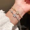 Sparkling Zircon Pull-out Bracelet Exquisite Metal All-match Bracelet  Women Jewelry