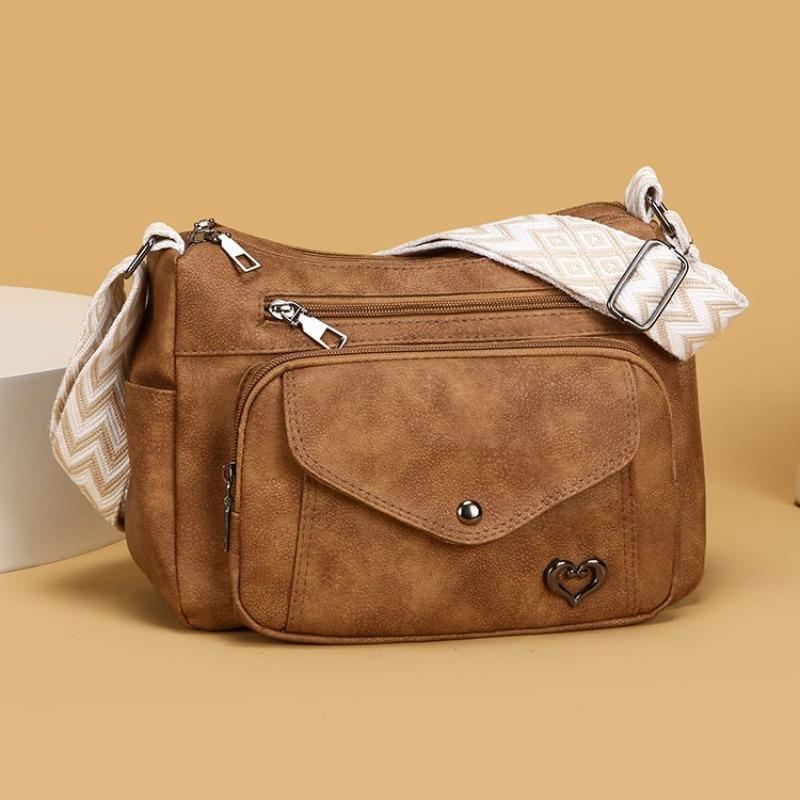 Versatile and Simple Mid-aged Mother's Bag - Large Capacity Single Shoulder Crossbody Bag