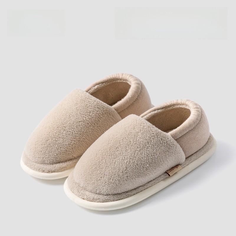 Antibacterial Cotton Slippers For Couples Winter Warm Non Slip Indoor Outdoor Comfort