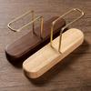 1/2pc Coffee Filter Paper Holder Wood Metal Filter Storage Rack for Manual Brewing Coffee Paper Organizer Cafe Bar Utensil Decor