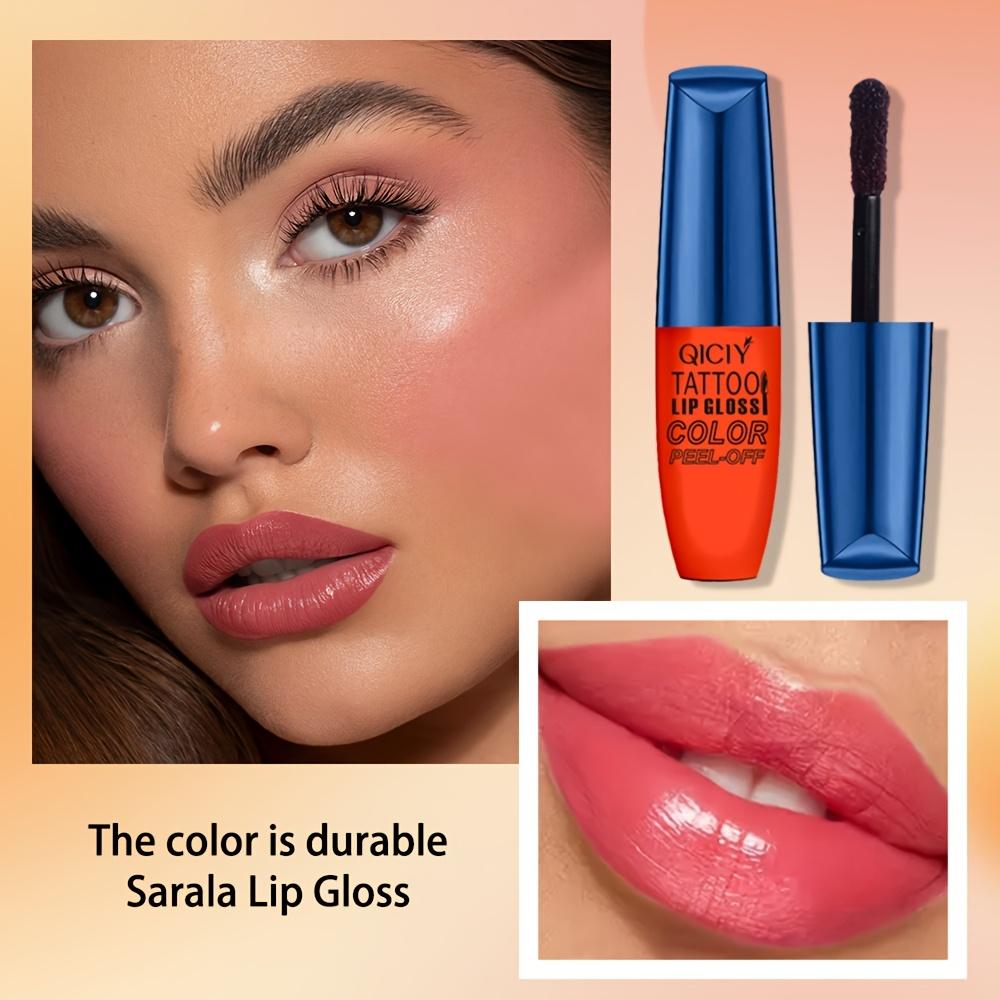 Rouge à lèvres Peel-Off, finition mate, brillant à lèvres hydratant, longue tenue, waterproof, cadeau idéal pour la Saint-Valentin et les anniversaires