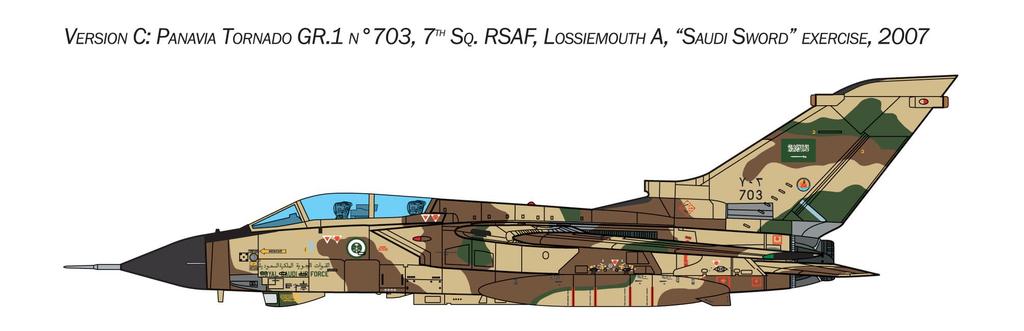Italeri War Thunder Tornado Gulf War Plastic Model IT35107 1/48 GR.1/IDS (Airplane)