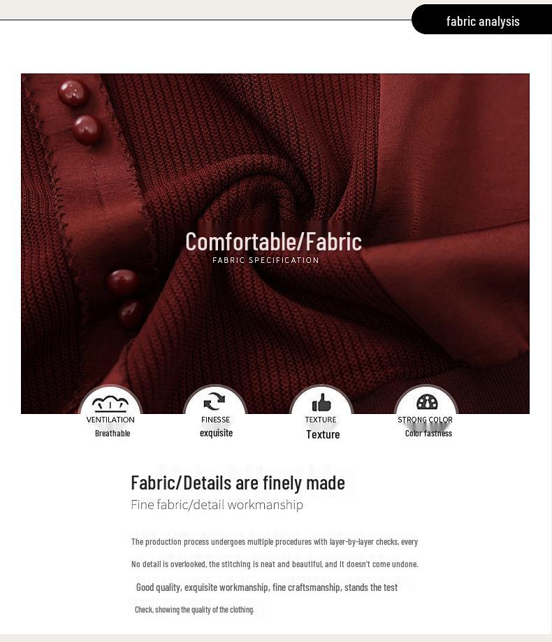 2026 Fashionable Long-Sleeve Knitted T-Shirt for Middle-Aged and Elderly Women