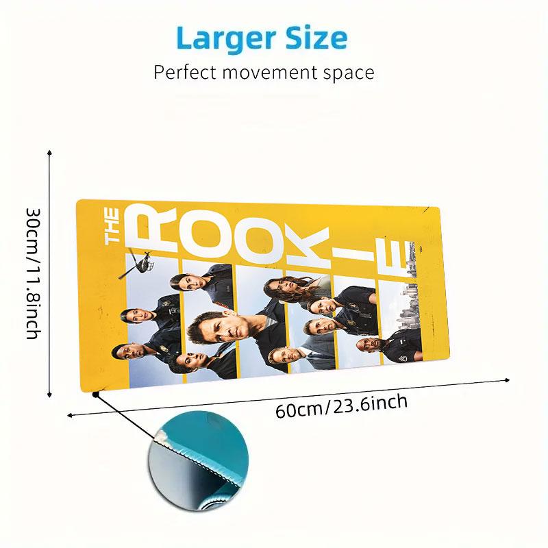 Noob Old Man Mouse Pad, Large Gaming Desk Mat, Non-slip XXL Mousepad for Laptop & Tablet, Mini PC Playmat with Stitched Edges