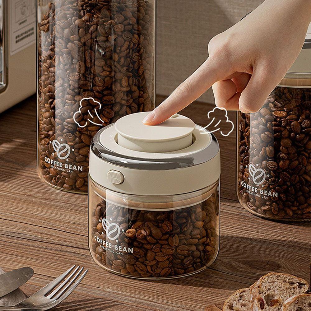 Probuzení Fazole Káva Uzavřená Nádoba na Skladování Fazolí Skladovací Nádoba Vakuová Nádoba na Skladování Kávy