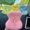 For 15/17cm Labubu Plush Car Seat Safety Seat with Air Vent Ornament Doll Accessories Car Air Vent Freshener