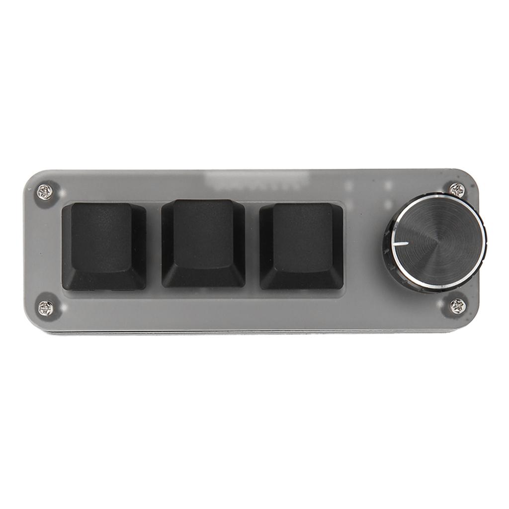Mini Custom Keyboard 3 Keys Red Switch Shortcuts Plug and Play RGB Backlit Programming Macro