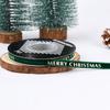 New 11m Christmas Ribbon Metallic Foil Print Christmas Theme Holiday Ribbon Satin Christmas Gifts Wrapping Ribbon Gift Wrapping