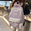 Cute Color Matching Schoolbag Women's Large-capacity Backpack Sweet Girl Primary and Secondary School Students Backpack Girls High Value