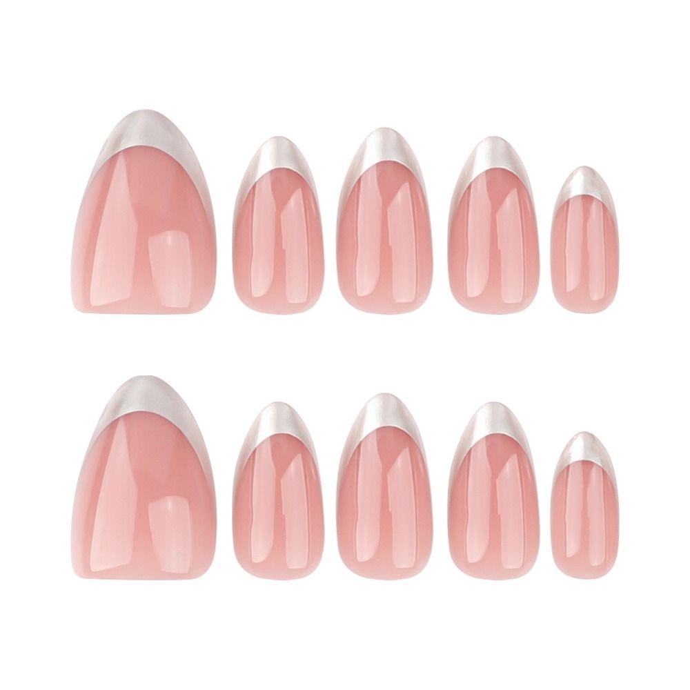 Long Almond and Ballerina False Nails Cat Eye Nail Tips Manicure Press on Nails DIY