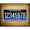 Personalisierter Tennessee Electric Custom Text Schild Metall Wanddekor Wasserdicht