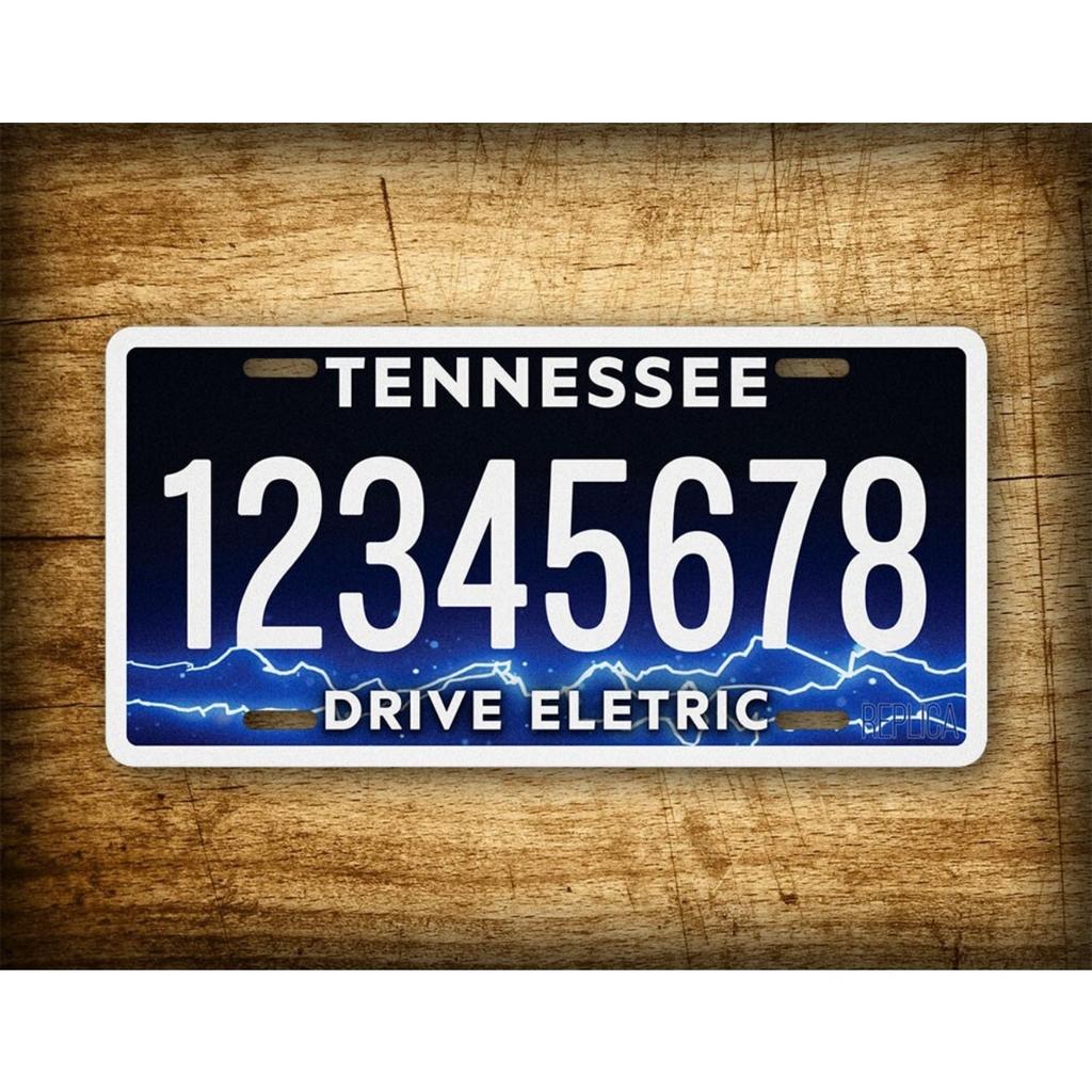 Personalisierter Tennessee Electric Custom Text Schild Metall Wanddekor Wasserdicht