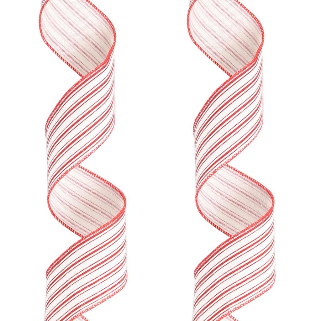 2M Weihnachtselch-Aufdruck Stoff mit Drahtkante Wirbelband Klassische Bastelschleife Weihnachtsbaum