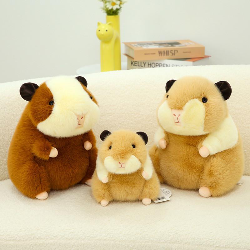 Plush Guinea Pig Toy Sitting Cavy Doll Stuffed Animal Cartoon Home Decor Gift