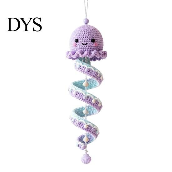 Easy Crochet Animals Pattern Ocean Theme Spiral Kit, Decorative DIY Art Craft, Bag Charms Making Assembly Hanging Ornament for Christmas Tree
