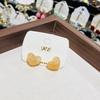 Shine Cute Marine Heart Earrings New Trend Boho Atomic Love Heart Stud Earrings Fashion Jewelry for Women