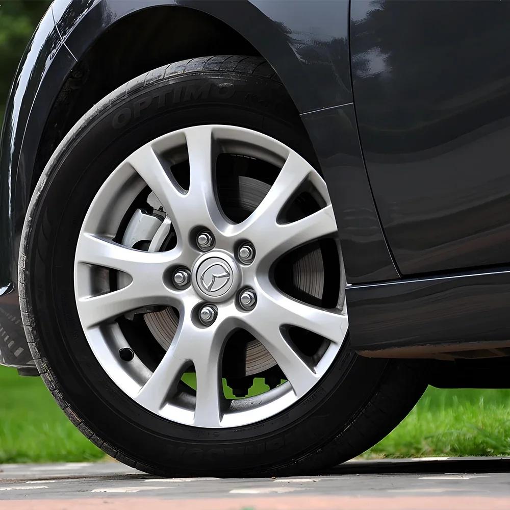 AAEW1 4 vnt. Automobilio rato stebulės dangtelis ABS medžiaga Automobilio ratlankio centrinis dangtelis Mazda Speed 2 3 5 6 Atenza CX5 CX8 CX80 CX70 CX90 MX5 CX3 MX30 CX60 CX30