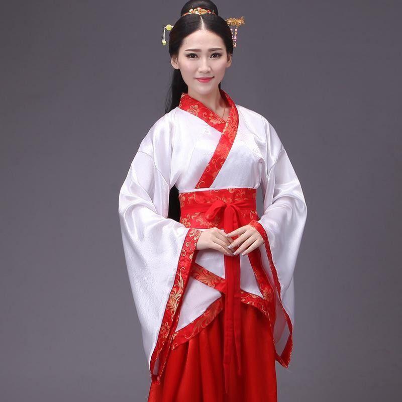 Traditional Chinese Hanfu Dress for Women Ancient Style Costume with Wide Sleeves and Sash Elegant Historical Clothing for Cultural Events