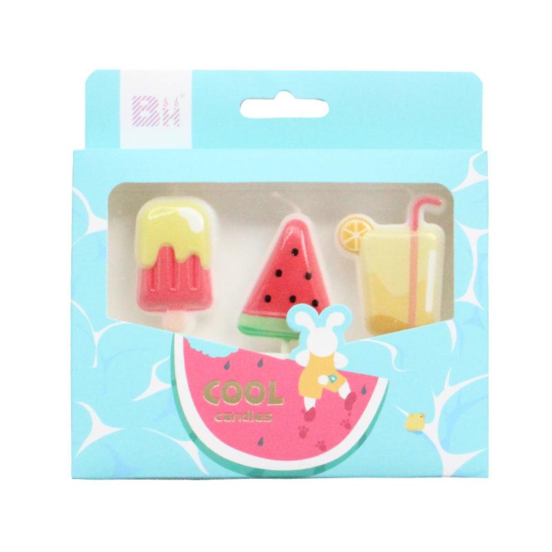 

Cool Moment Theme Candle Children s Creative Party Cute Cartoon Fruit Ice Cream Shape Candle Cool Moment Themed Candle
