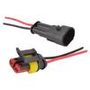 NEW 1 Set Waterproof Superseal Electrical Wire Male Female Connectors Plugs With Cable 12V 16 AWG IP67