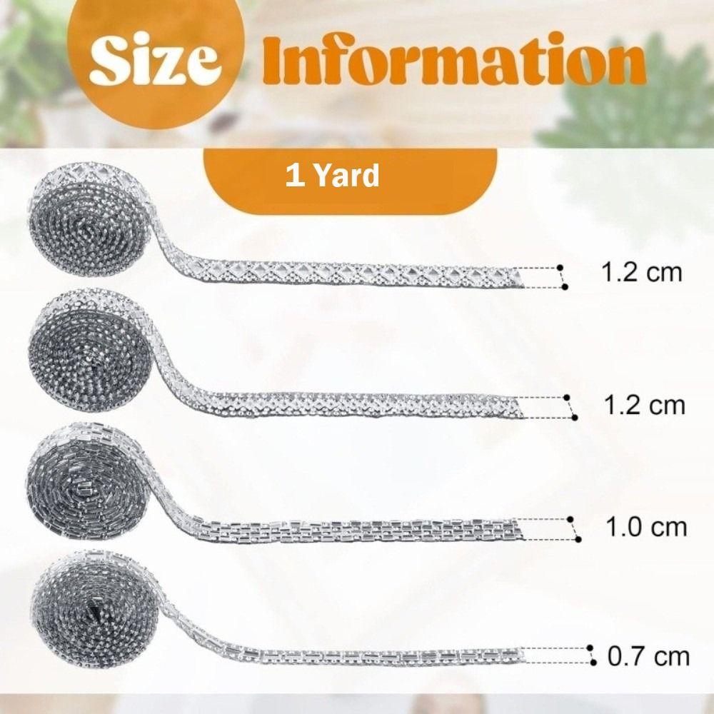 DIY Self Adhesive Rhinestone Strips Sewing Accessories Bling Rhinestone Trim Tape  Wedding Decor