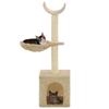 VidaXL Arbre à chat avec griffoirs en sisal 105 cm Beige